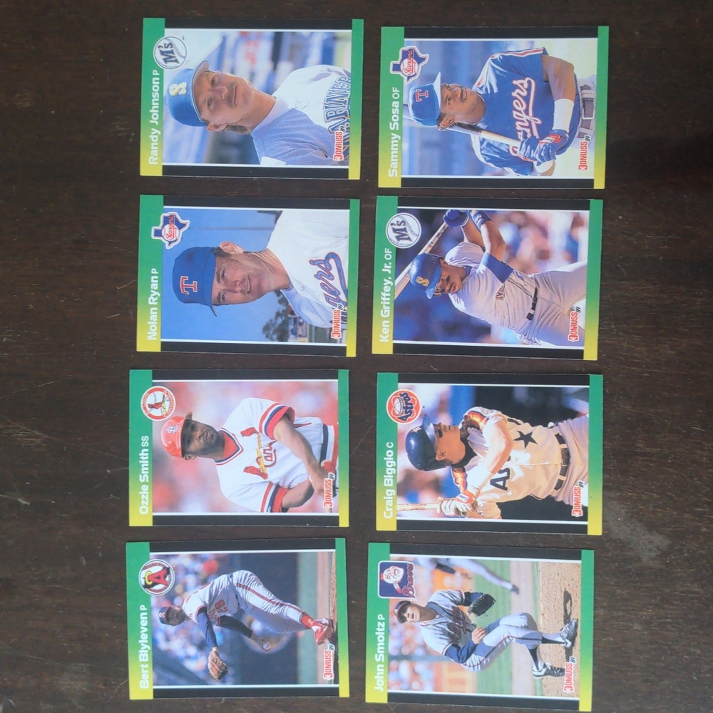 8 Baseball Cards - Don Russ 1989
